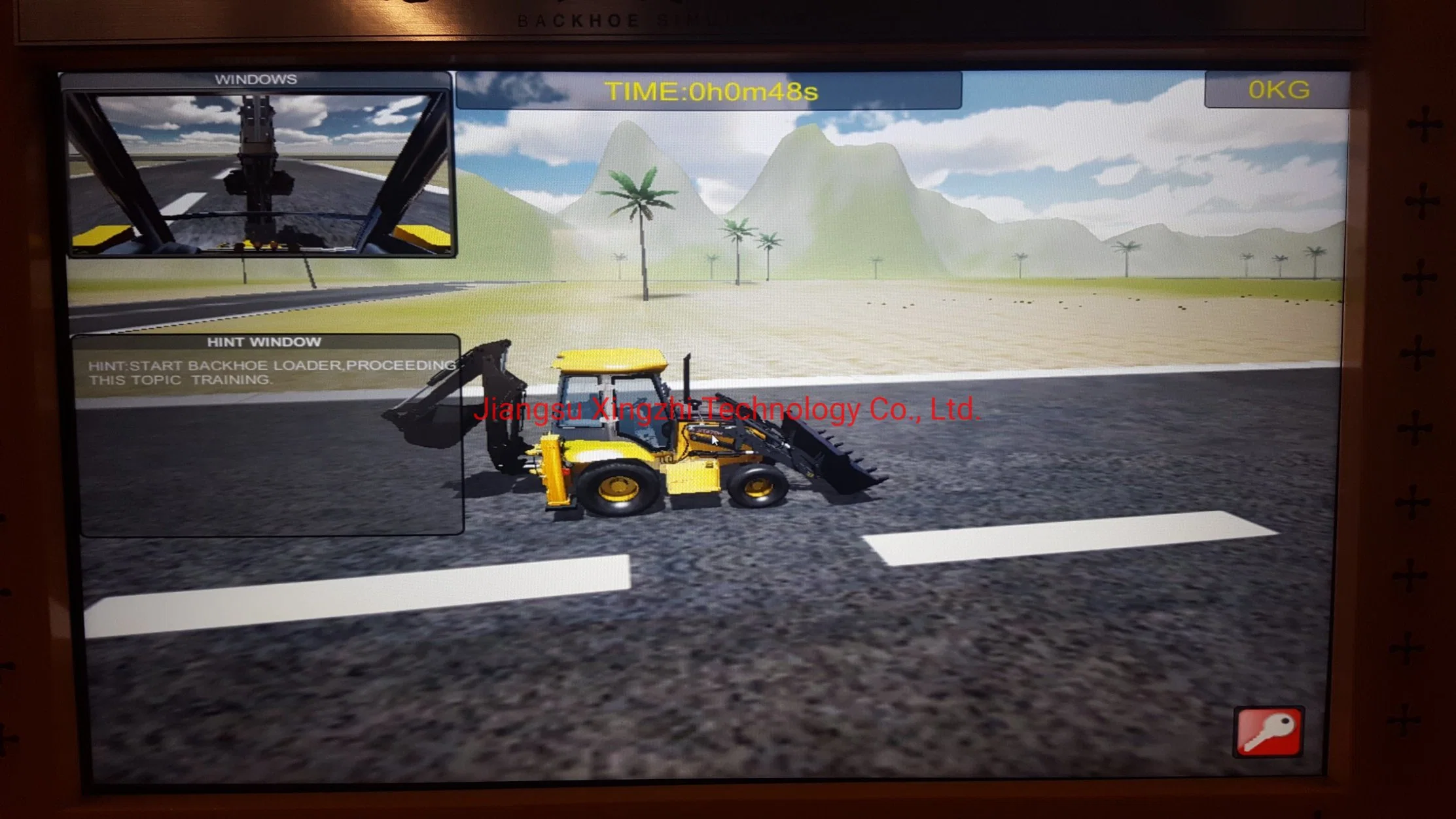 Construction Backhoe Loader Operator Training Simulator for Training School