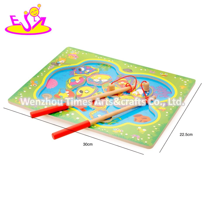 New Design Pretend Play Wooden Fishing Games for Kids W01A189