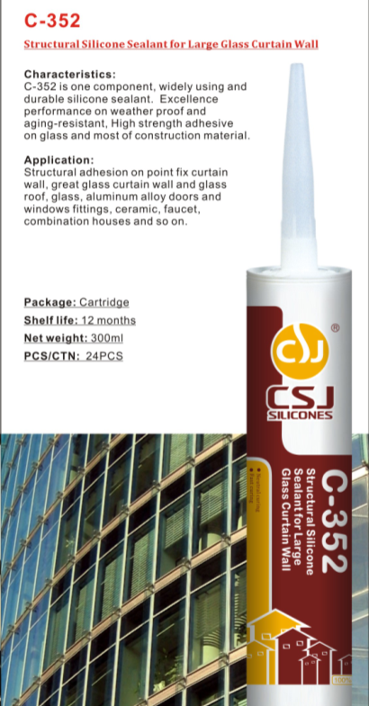 Wide Use Acid Silicone Sealant for Glass Curtain Wall