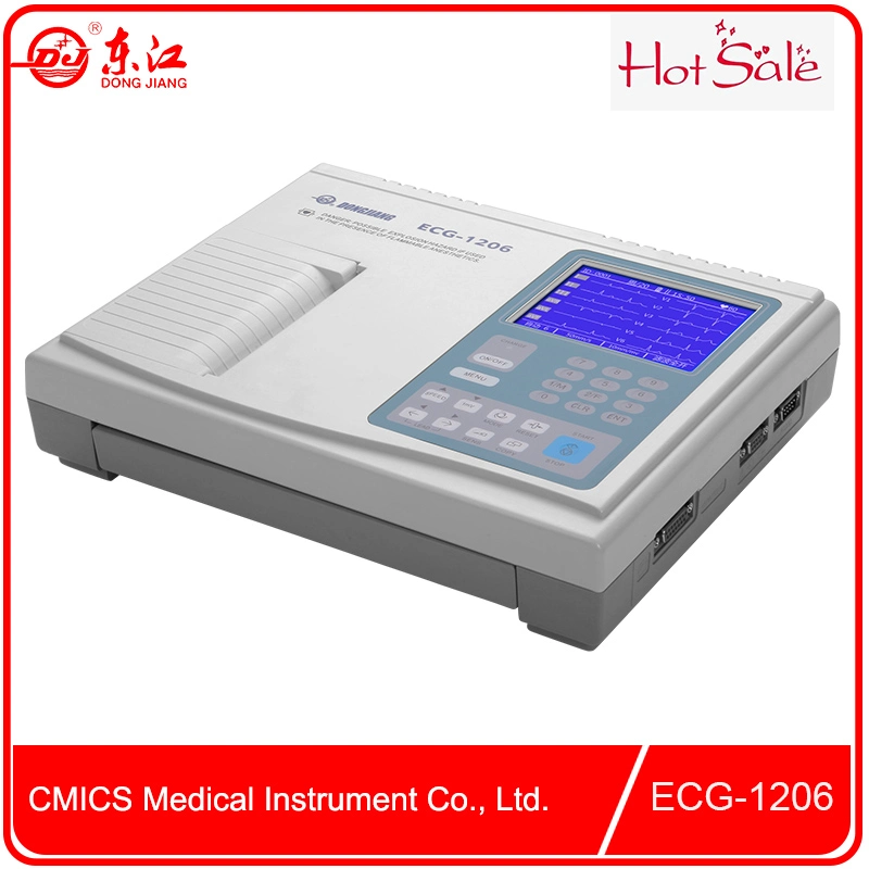 Diagnosis profesional portátil el Equipo de Canal 6 máquina de ECG/EKG