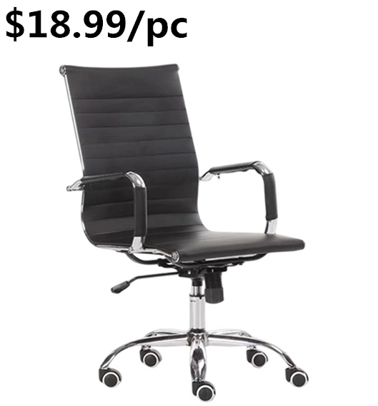 Cadeira de escritório de competição de jogos de computador de malha ergonómica em couro
