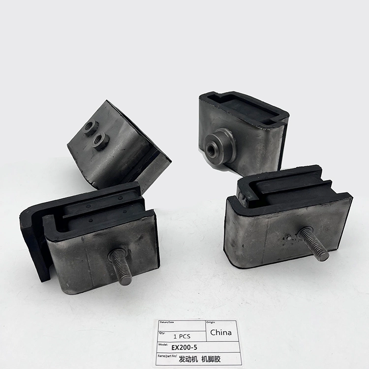 Good Quality Accessories for Excavator Ex200-5 Black Engine Cushion