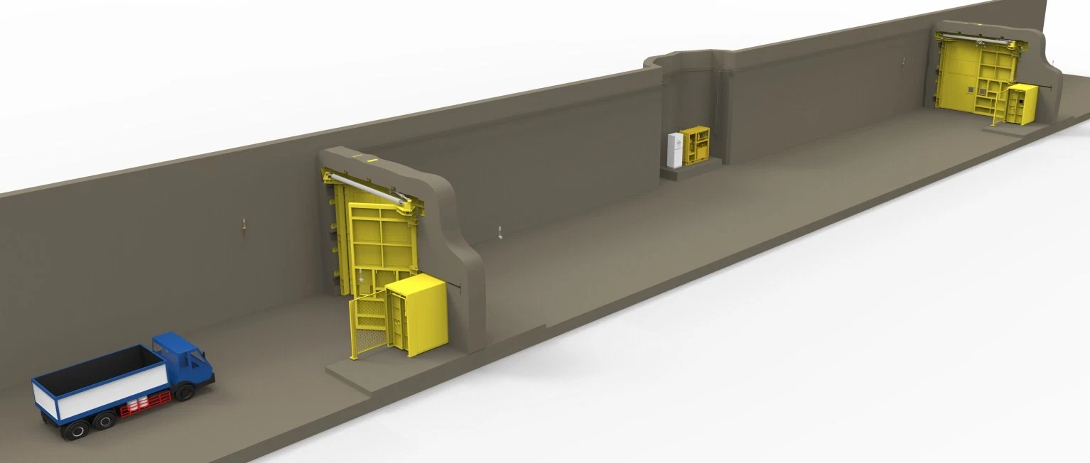 Safety Pneumatic Hydraulic Air Lock System/Z Type New Design Megadoor Mine Door Underground for Mine