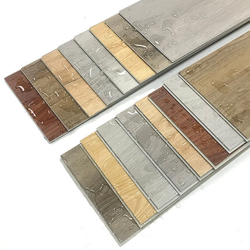 Нажмите Пластиковые плитки Plank ПВХ SPC виниловые полы для жилых помещений Использование