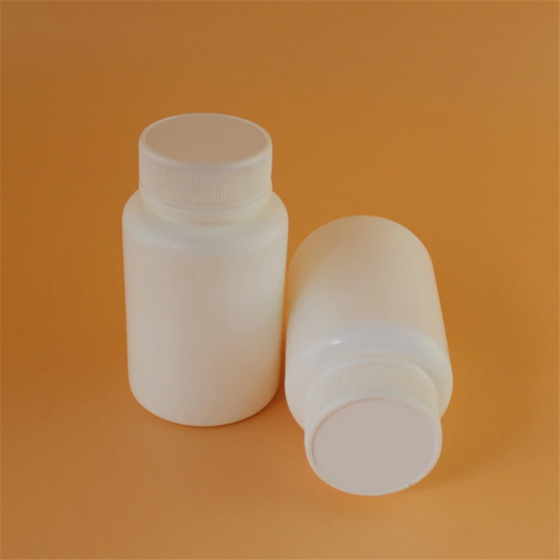 White Pharmaceutical Grade HDPE Plastic Medicine Pill Capsule Bottle