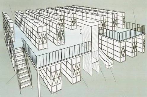 300kg/M2 Multi Layer Storage Metal Warehouse Rack Mezzanine