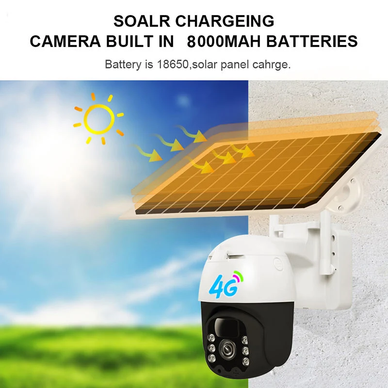 4G Solar Powered 1080P Battery Security Camera