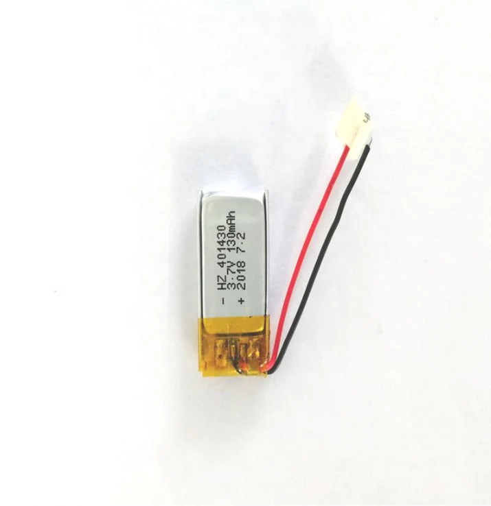 Rechargeable Polymer Li Ion Battery 401430 3.7V 130mAh Lithium Batteries for Watch