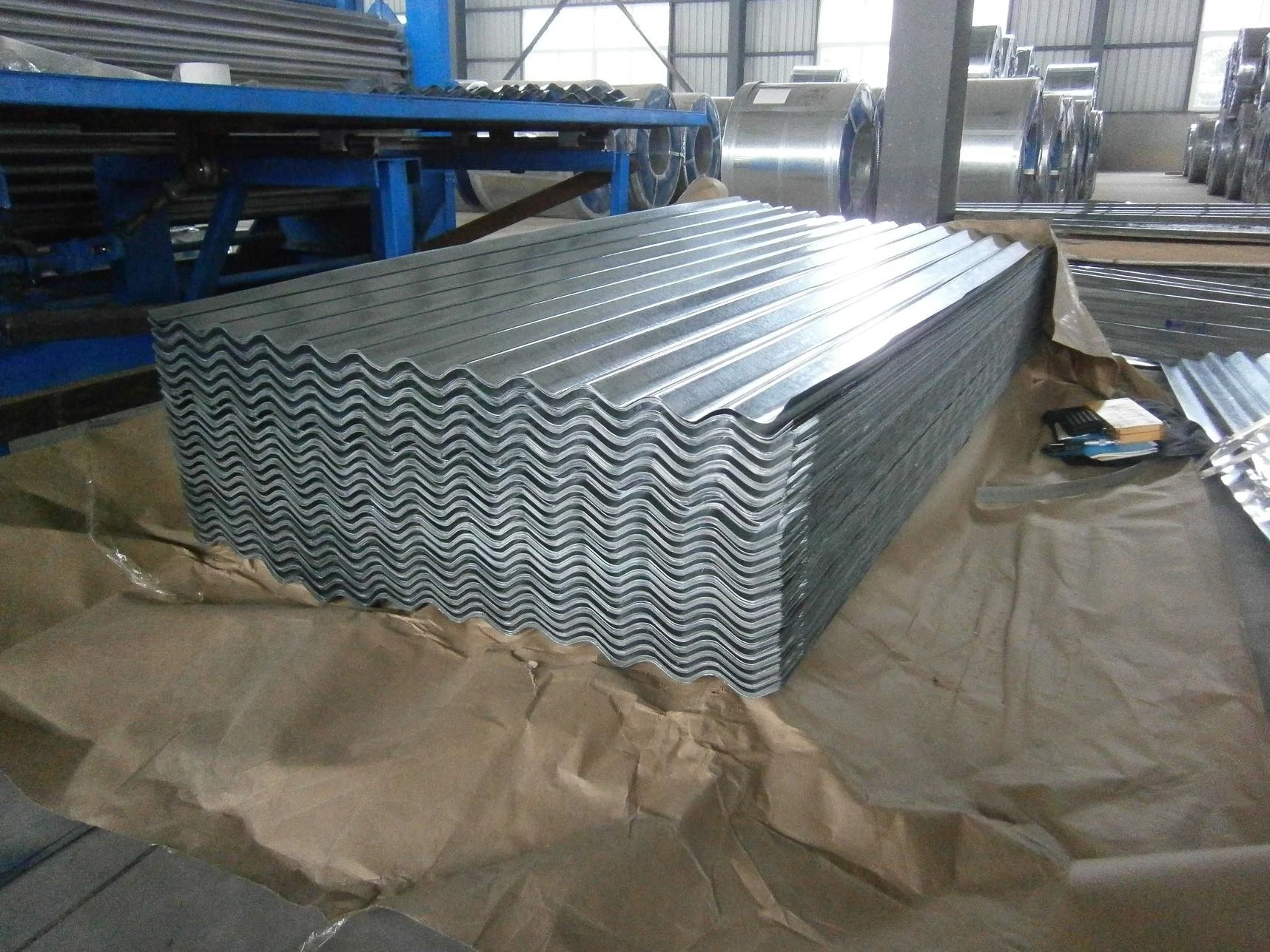 Steel Hot Rolled Z85G/M Metal Z275 Dx51d Az150 G550 Anti Finger Galvanized Zincalume Gl Building Material Corrugated Steel Tile Al