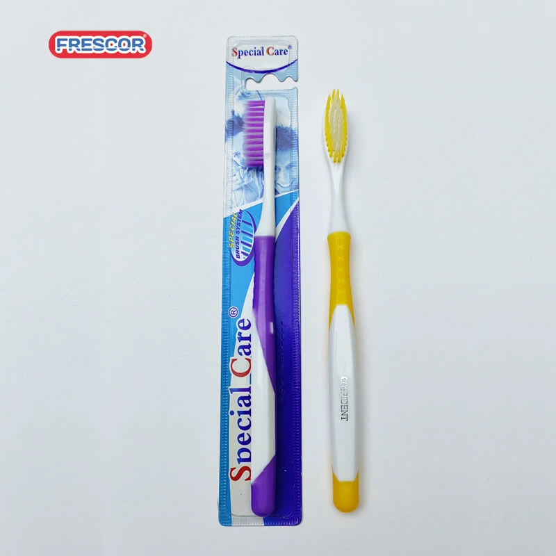 Brosse à dents pour adulte à col flexible et poignée antidérapante