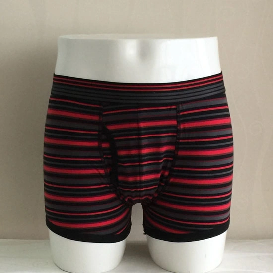 Patio teñido de Nylon a rayas de la correa de seda moda hombres Boxer breve