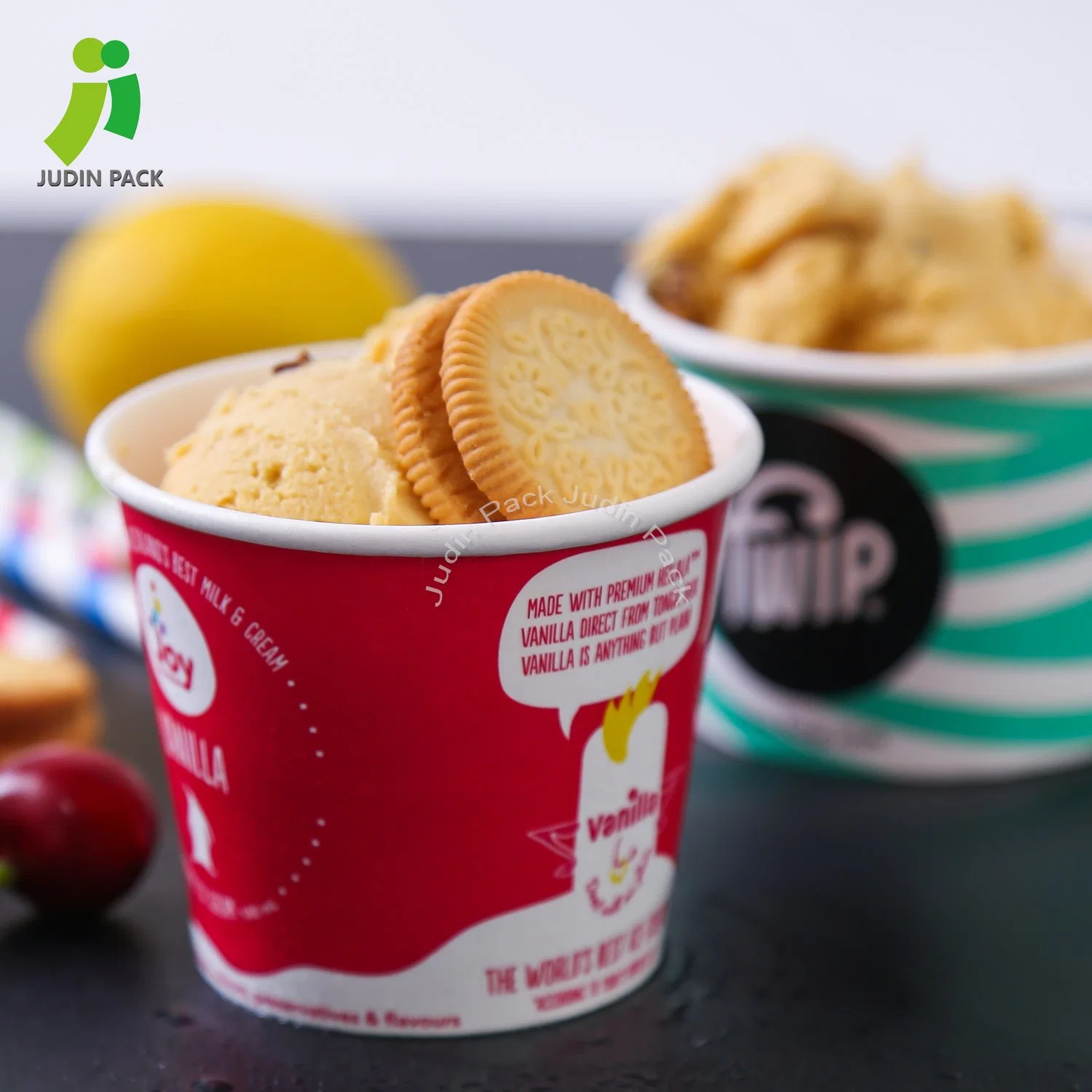 Disposable Paper Dessert Bowls Party Supplies Treat Cups for Hot and Cold Food