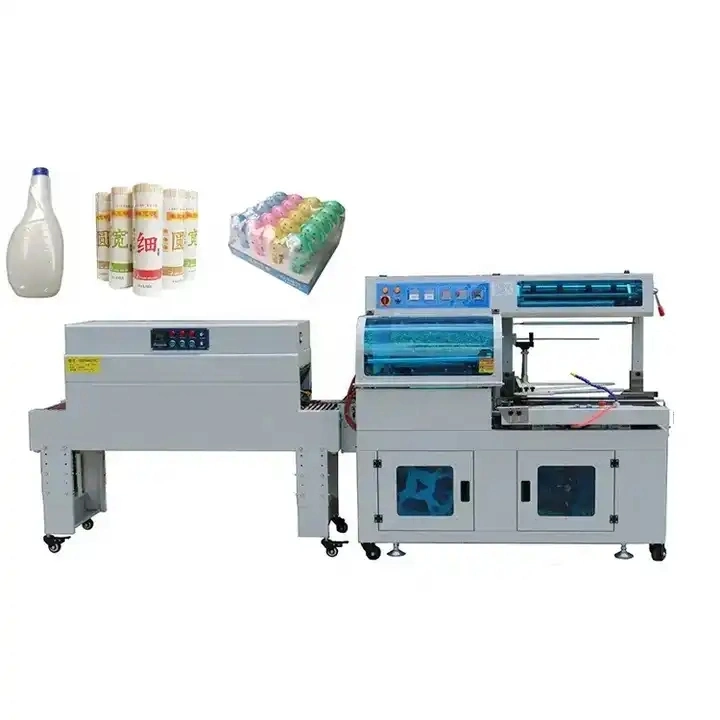 Automatic POF PE Film Case Box Book Heat L Bar Sealing Thermo Heat Shrink Packing Flow Wrapping Machine