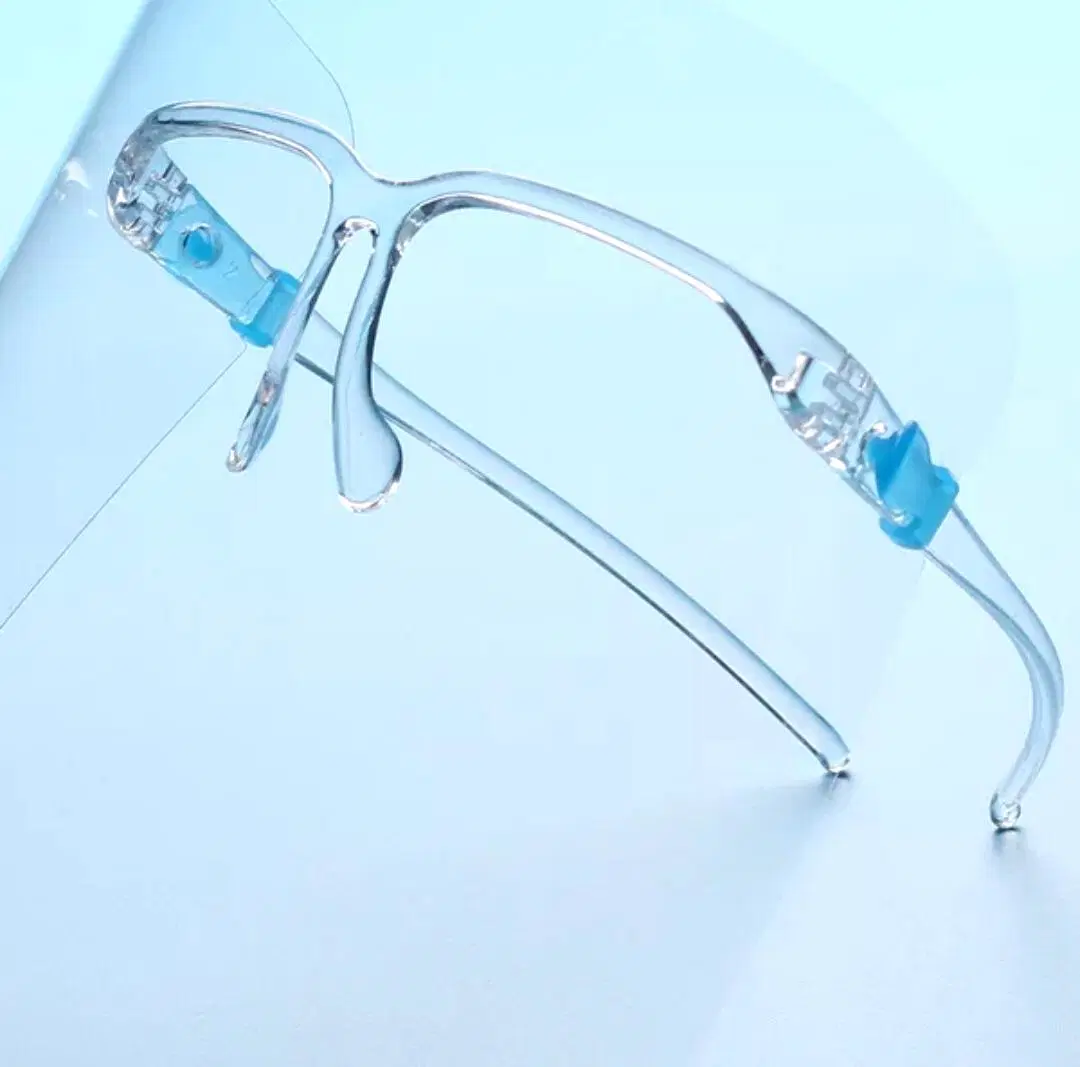 Anti-Fog Safety Eye Glasses Reusable Transparent Frame Plastic Visor Bracket Clear Protective Glasses Visors Kids Face Shield