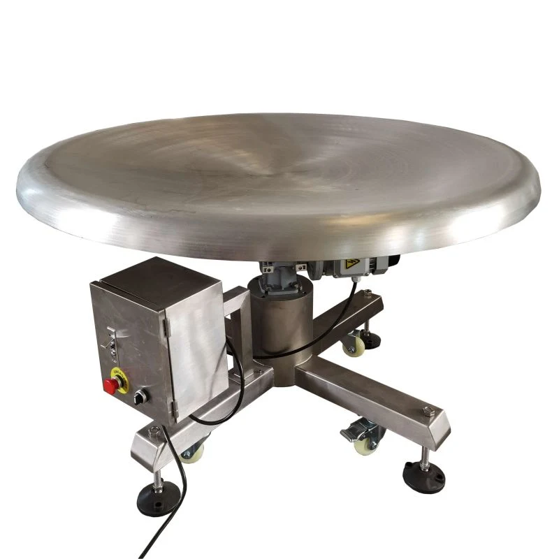 Rotary Table Stainless Steel Accumulation Turn Table Collecting Collection for Finished Bag