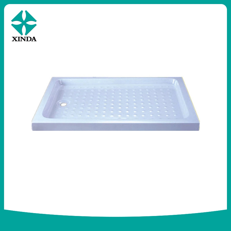 Fan-Shaped Corner Drain Acrylic Shower Tray Direct Manufacturer