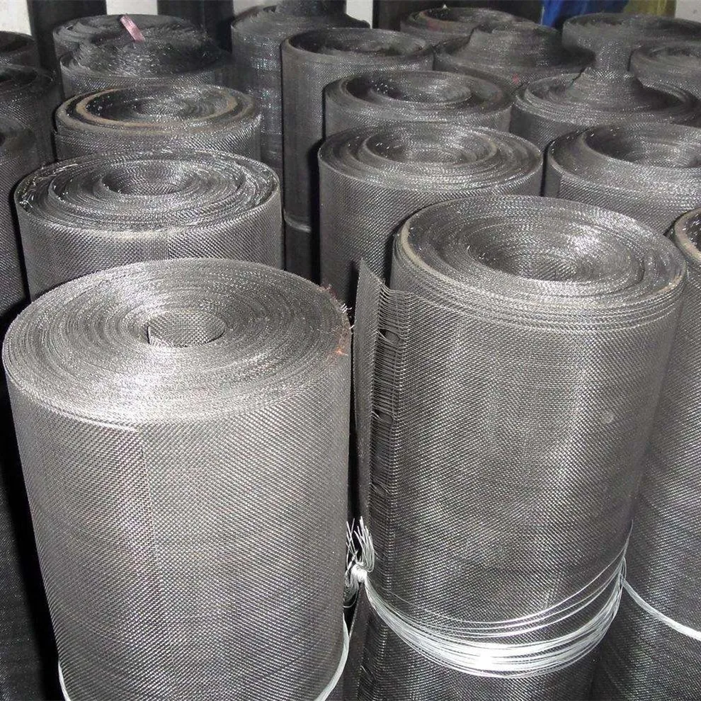 Black Wire Mesh Cloth for Strainer/Black Iron Wire Filter Mesh