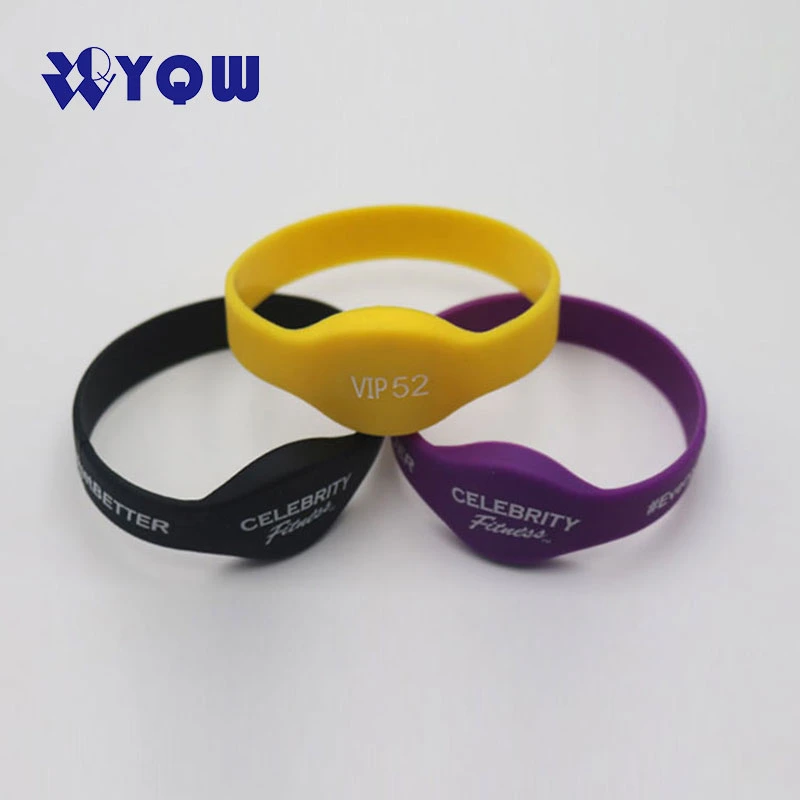 13,56MHz Pulsera desechable fina plástico PVC RFID muñequera