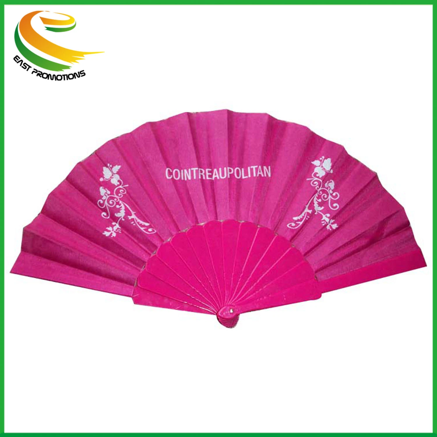 Promotion Popular Plastic Hand Fan with Full Color Printing