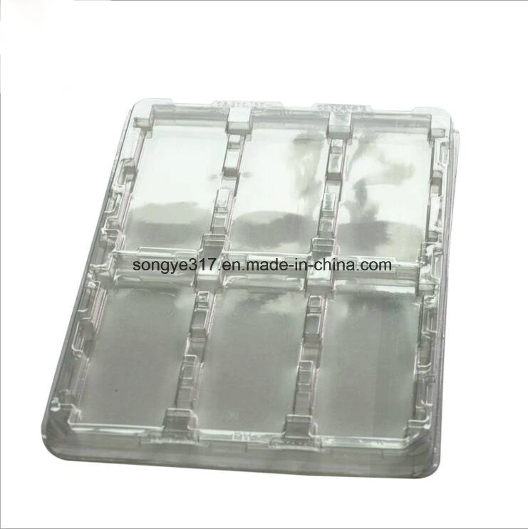 LED Transparent Rectangular Plastic Packing Tray