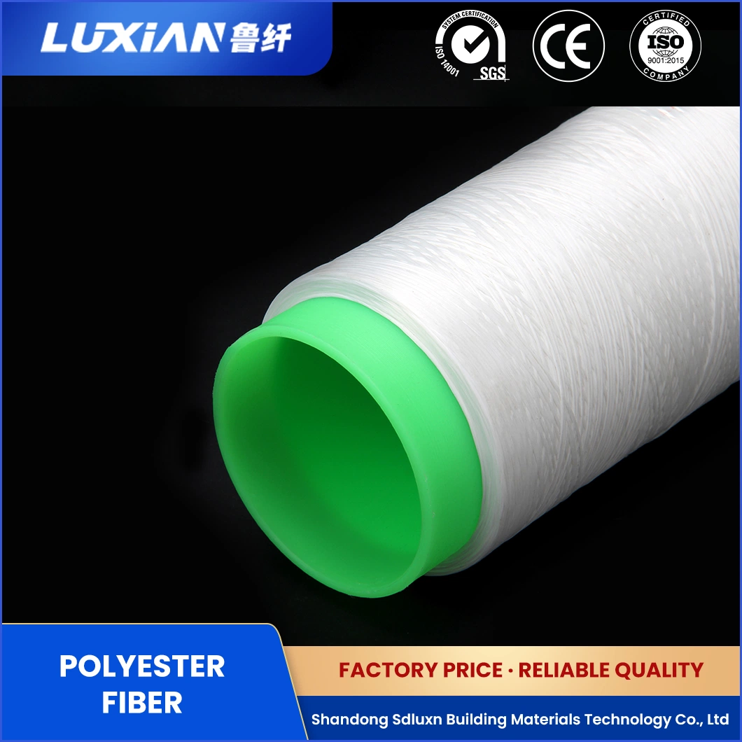 Sdluxn Construction Fibers Lxdp Modified Polyester Polypropylene Fiber Price China Not Brittle 7D*64mm Hcs Polyester Staple Fiber Supplier