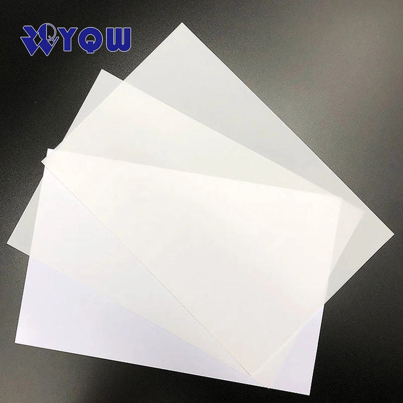 No-Lamination Folha de PVC para jato de tinta branco Material da placa