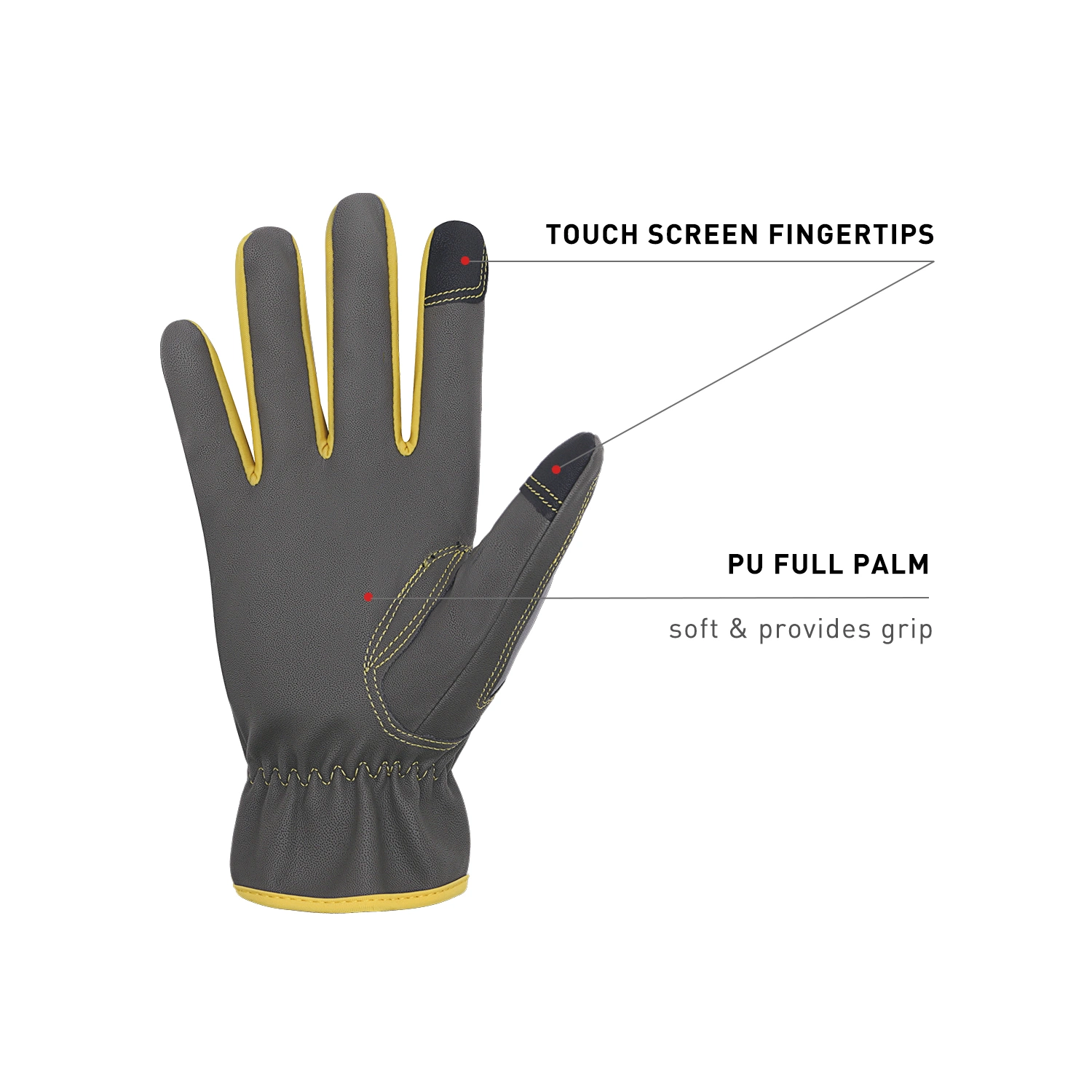 Pri Firm Grip Thin Flexible Touch Screen Golf Fishing Yard Work Bike Cycling Bike Riding Other Sports Gloves