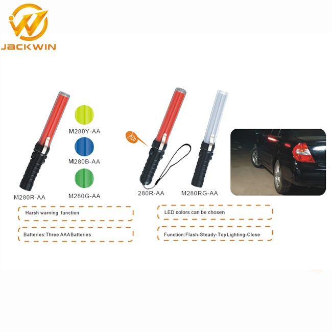 30cm Length LED Marshalling Wands with Harsh and Clip