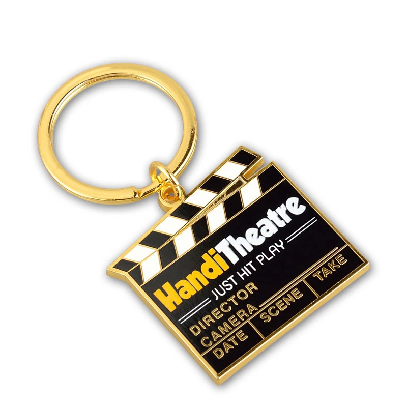 Excellent Quality Shiny Gold Plated Truck Shape Zinc Alloy Advertising Personal Gift Key Chain