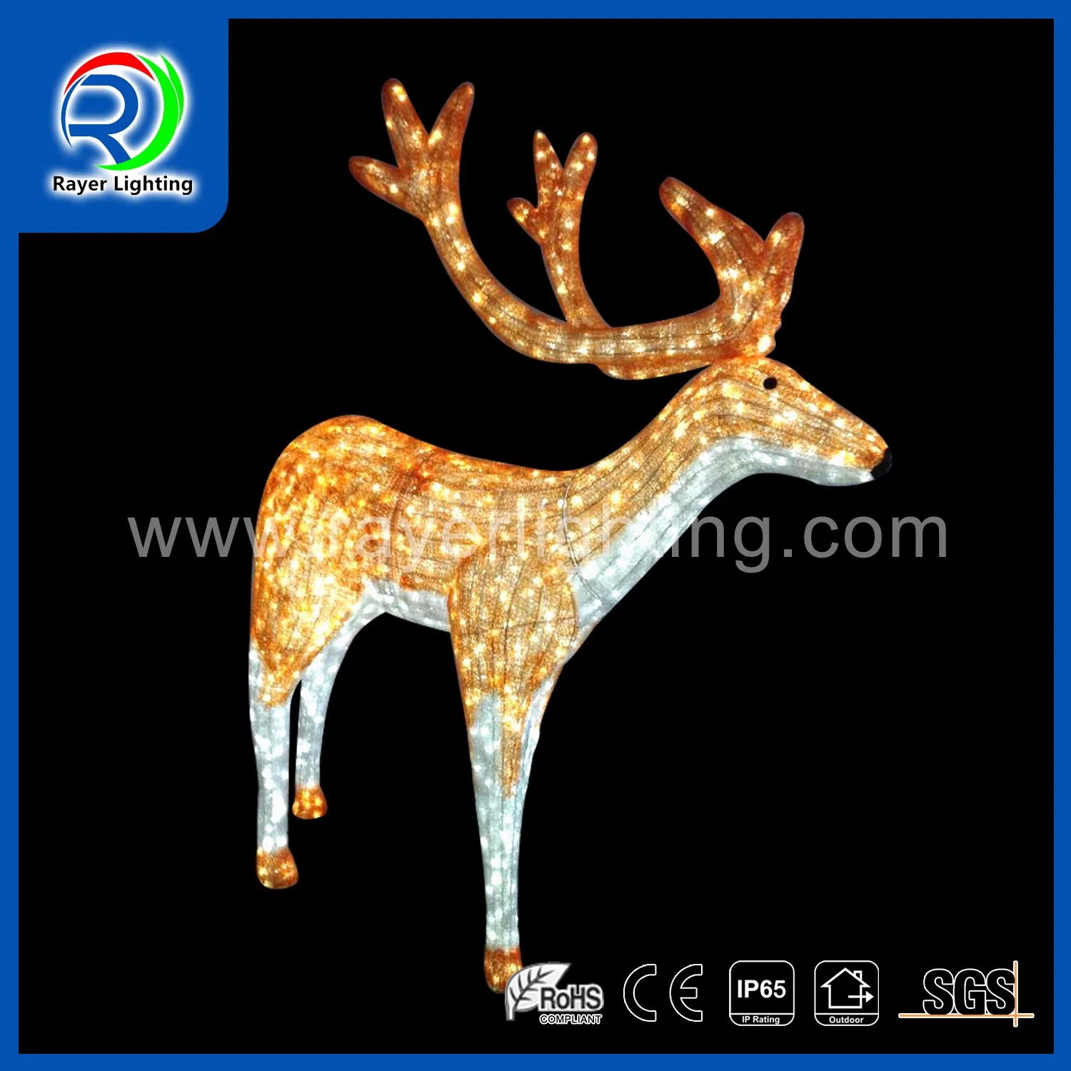 Outdoor Decoration LED Animal Figure Christmas Garden Lights Motif Light