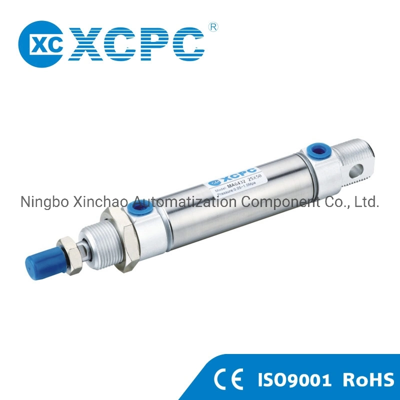 Pneumatic Manufacturer ISO6432 Standard Stainless Steel Mini Single Action Small Bore Piston Cylinder