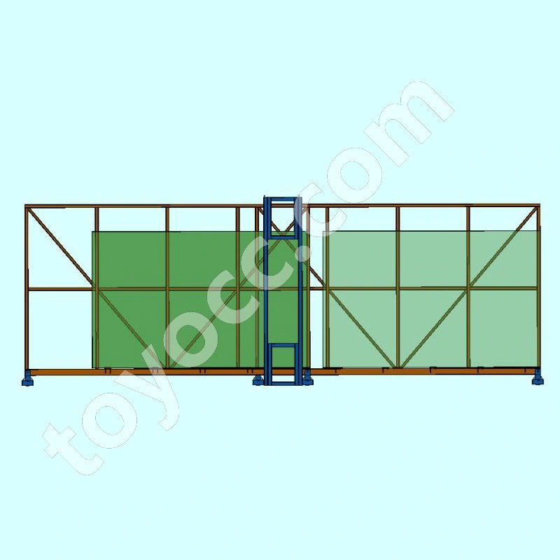 Automatic Vertical Drawer-Type Glass Storage Racks Heavy Duty Electrical Glass Transport Rack Transport Glass Shelf for Flagstone and Steel Plate for Warehouse