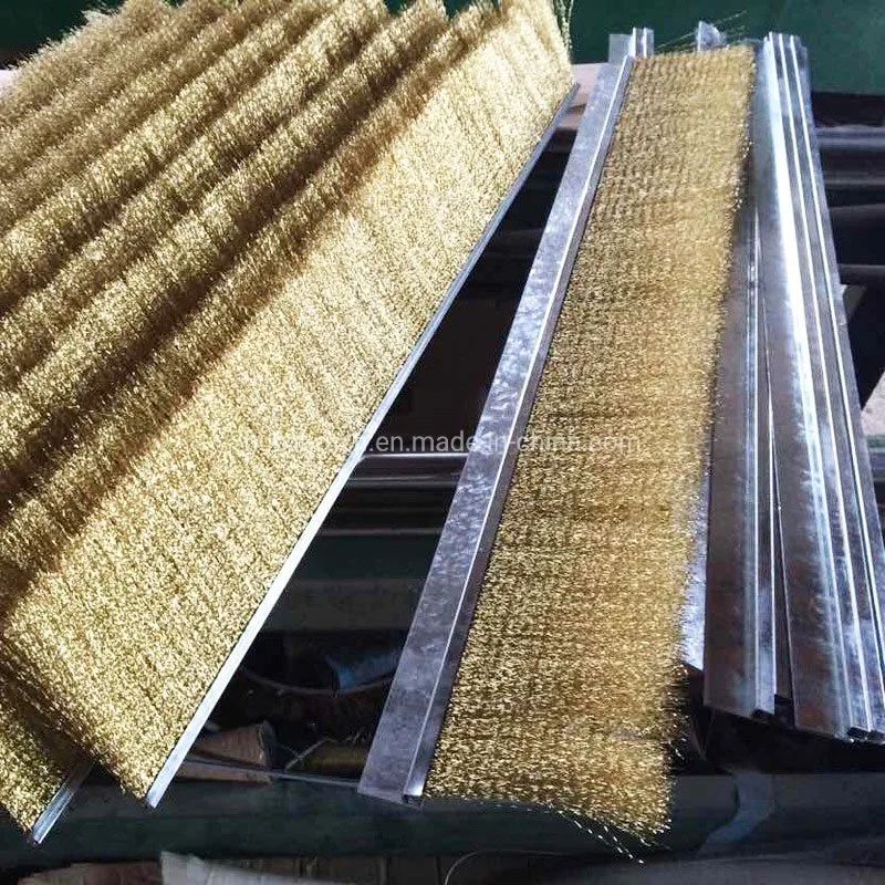 Industrial Brush Strip Brass Wire Polishing Brush