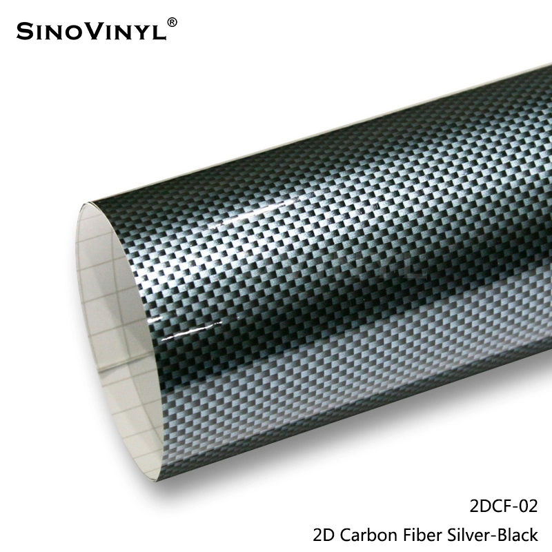 SINOVINYL Factory PVC 2D Carbon Fiber Car película de vinilo envolvente