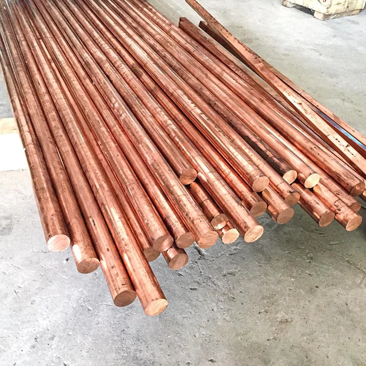 China Good Quality H70 H80 H90 C1100 8mm Copper Round Bar C2600 C2680 C2700 C2800 Brass Copper Brazing Rods