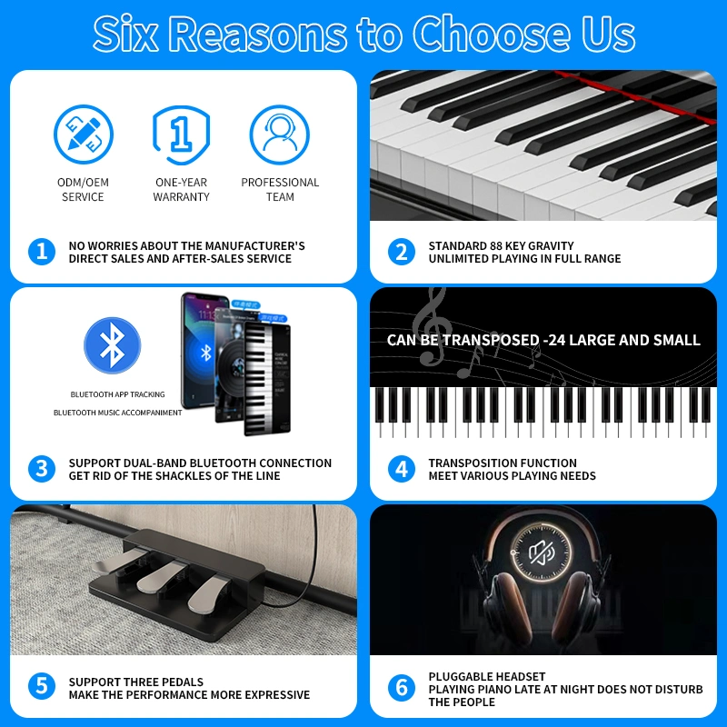 Keyboard Cheap Piano 88 Keys Music Keyboard Instruments Electronic Piano Music