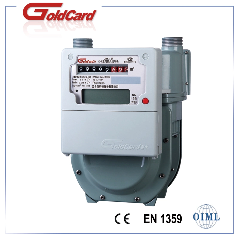 Smart IC Card Prepayment Diaphragm Gas Meter-G2.5