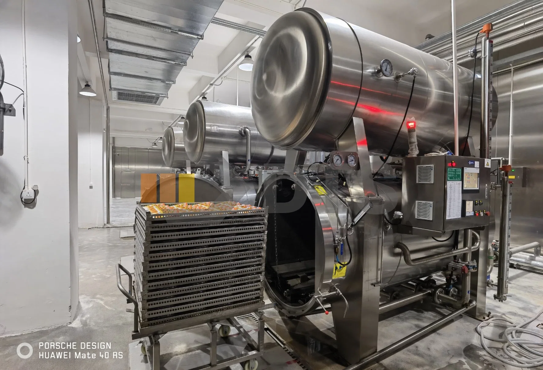 Retort/autoclave de imersão em água em aço inoxidável de alta qualidade para alimentos e. Bebidas