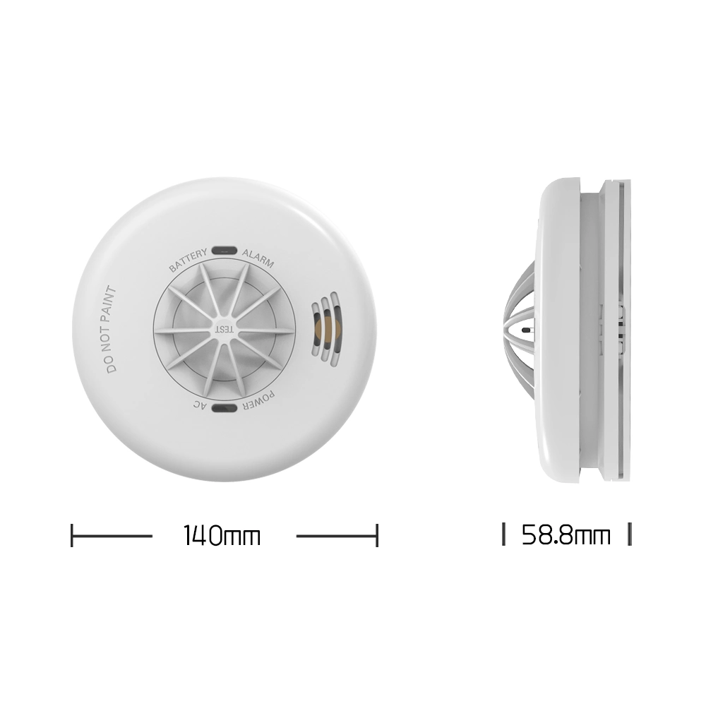 BS5446 BSI 220-240 V Alarma de Calor con batería de respaldo interrelacionados Detector de calor