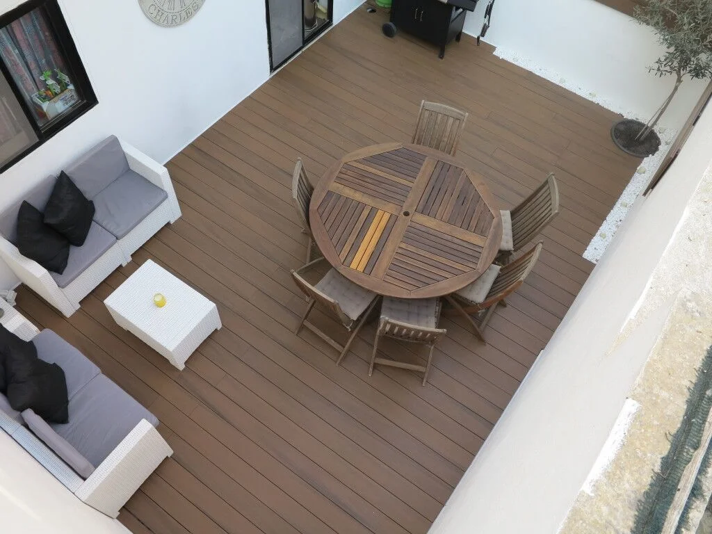 Eco-Friendly Non-Toxic Harmless Co-Extrusion Composite WPC Outdoor Flooring with CE SGS