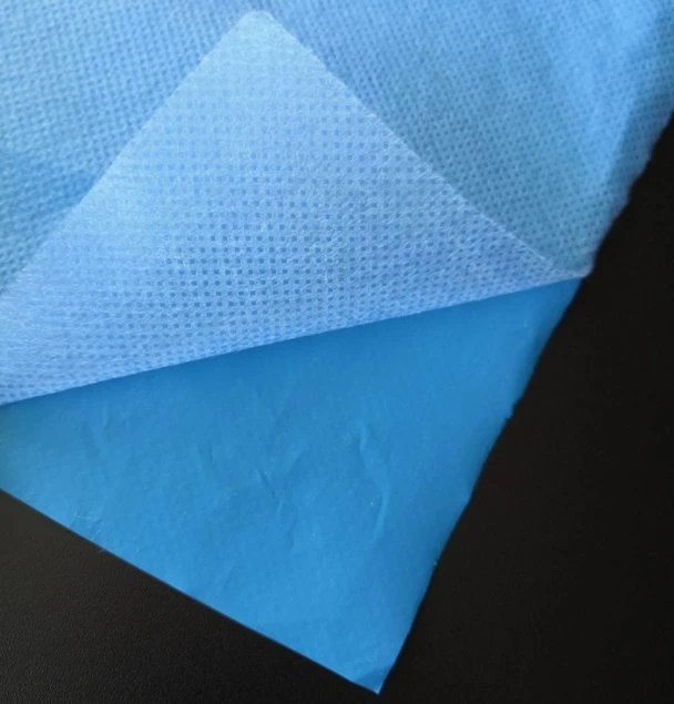 Surgical Drape Material Hydrophilic PP Nonwoven Coated PE Film Total Weight 60GSM