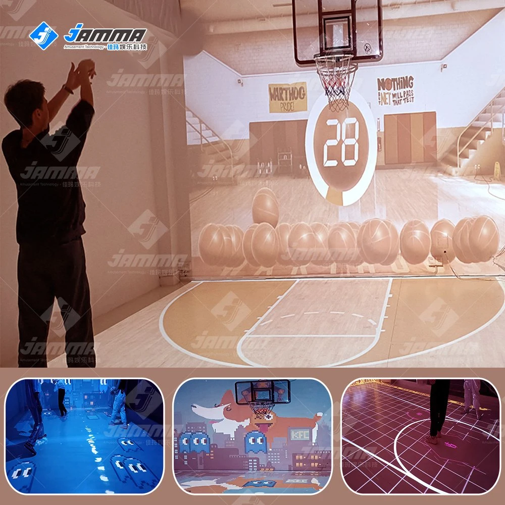 Máquina de jogo de basquetebol para interior ar com Basketball Hoop Net