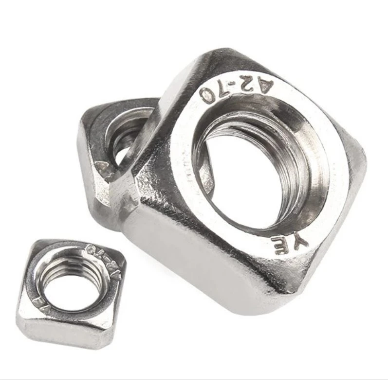 Stainless Steel Square Nuts DIN557 M3 M4 M5 M6 M8 M10 M12 DIN557 Square Nut