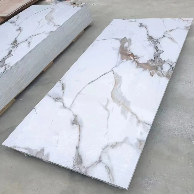 High Glossy Indoor Decorative PVC Marble Sheet Waterproof PVC Marble Wall Panel