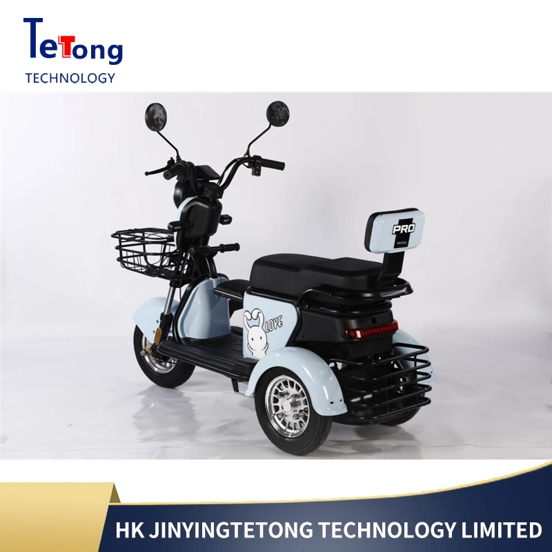 Hot Sale Mini 3 Wheel Electric Scooters 48 V 20 Ah Electric Tricycle Cargo with 3 Seats