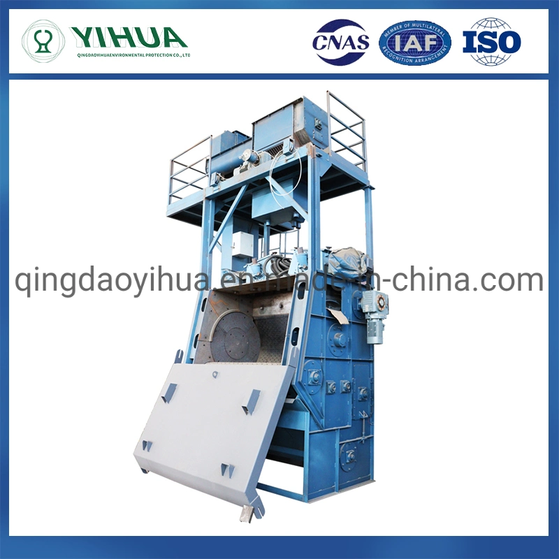 Q326 Ea Automatic Rubber Belt Airless Tumblast Type Shot Blasting Machine