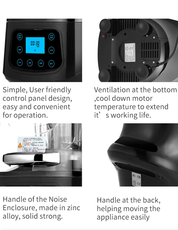 OEM&ODM High Performance Hotel Equipments Professional Bar Blender Smoothie Baby Food Grinder Ice Crusher Blender Meat Mixer Soup Maker