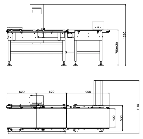 Coso Industrial electrónica comprobación transportador Weigher/check/máquina báscula de peso