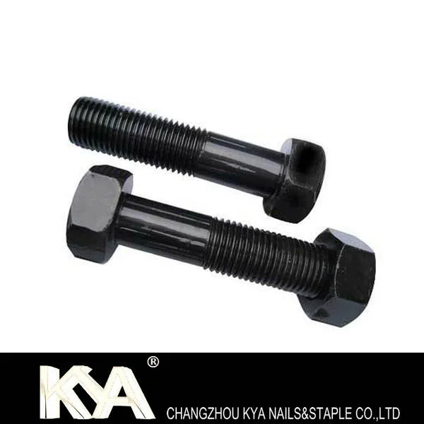 Black Oxide Hex Bolt, Carbon Steel Hex Bolt