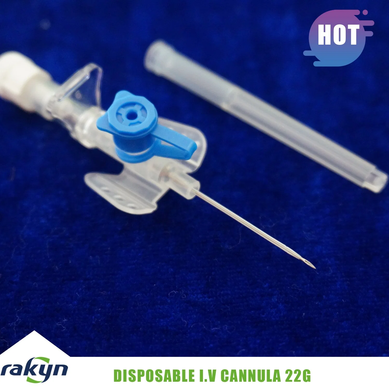 Disposable IV Cannula/Introvenous Cannula/IV Catheter Injection Port 22g